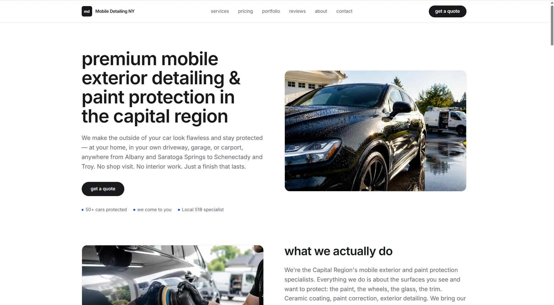 desktop — home hero